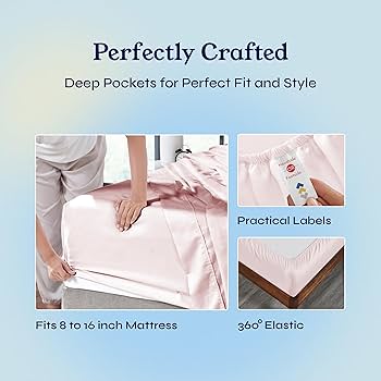 California Design Den fullコットン ボックスシーツ Amazon.com: California Design Den Full Size Bed Sheets Set